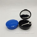 Plastic Round Shape Braces Mouthguard Case with mirror